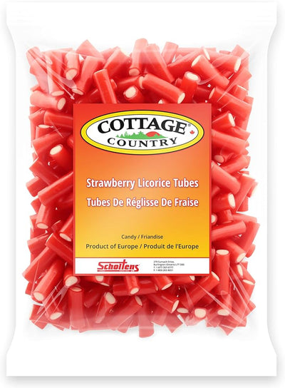 Cottage Country Strawberry Licorice Tubes (Case of 10)