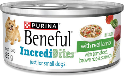 Purina Beneful IncrediBites with Real Lamb in Sauce Dog Food 85g - Case of 24