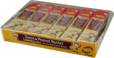 Keebler Toast & Peanut Butter Sandwich Crackers - 12ct