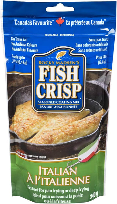 Fish Crisp Seasoned Coating Mix Italian 340g (Case of 12)