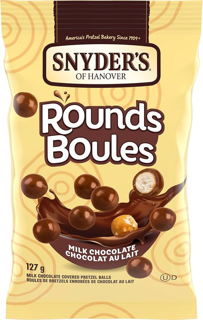 Snyder's Rounds Milk Chocolate Pretzel Balls - Case of 9