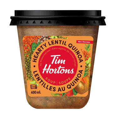 Tim Hortons Hearty Lentil Quinoa Soup 400ml - Case of 12