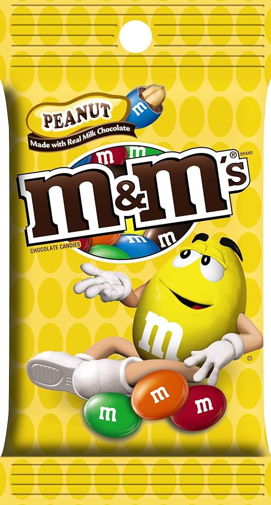 M&M's Peanut Peg Bag 150.3g - Case of 12