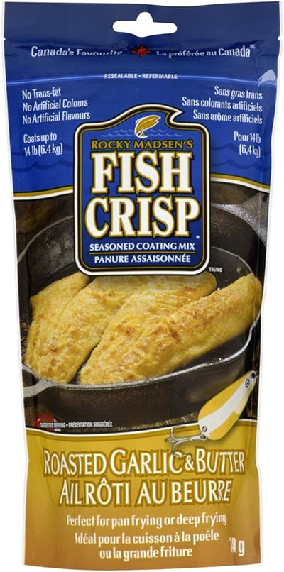 Fish Crisp Seasoned Coating Mix Roasted Garlic & Butter 340g (Case of 12)