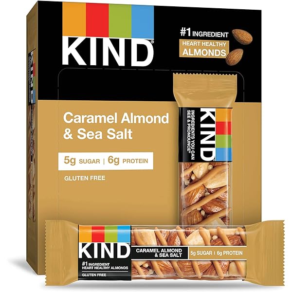 Kind Almond Caramel & Sea Salt Bars 40g - 12ct