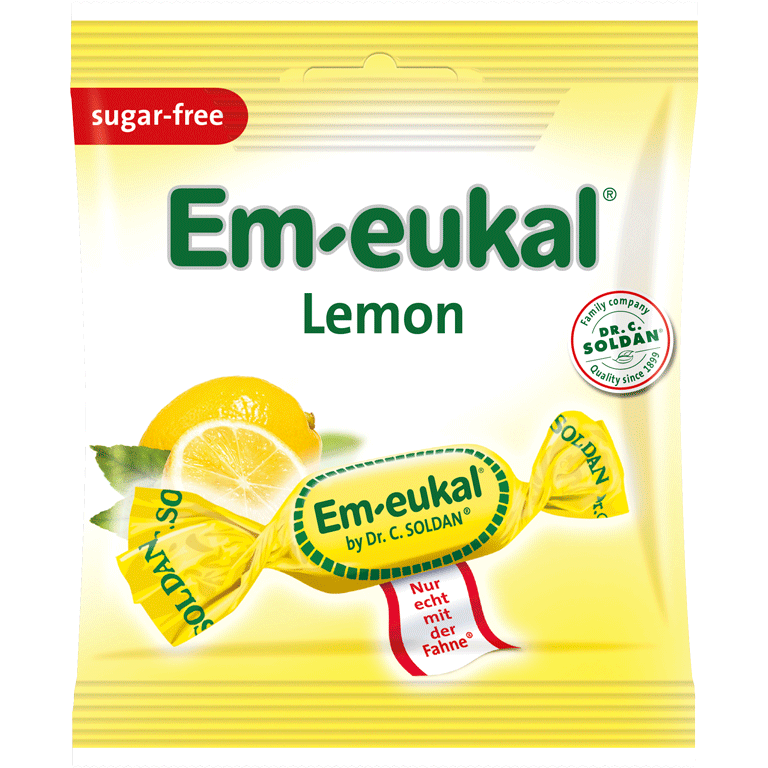 Em-eukal Lemon Sugar Free 50g - Case of 12