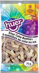 Huer Sour Cola Bottles 75g - Case of 12