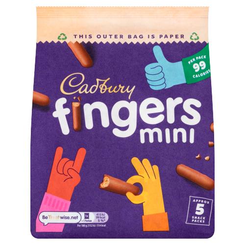 Cadbury Fingers Mini - Case of 8 - UK