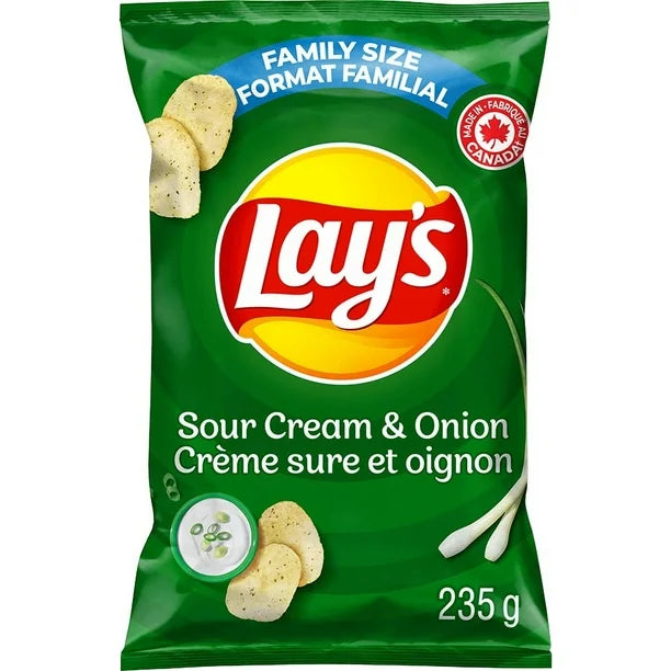 Lay's Sour Cream & Onion 235g (Case of 12)