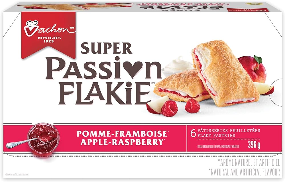 Vachon Super Passion Flakie Apple Raspberry Pastries - 6ct