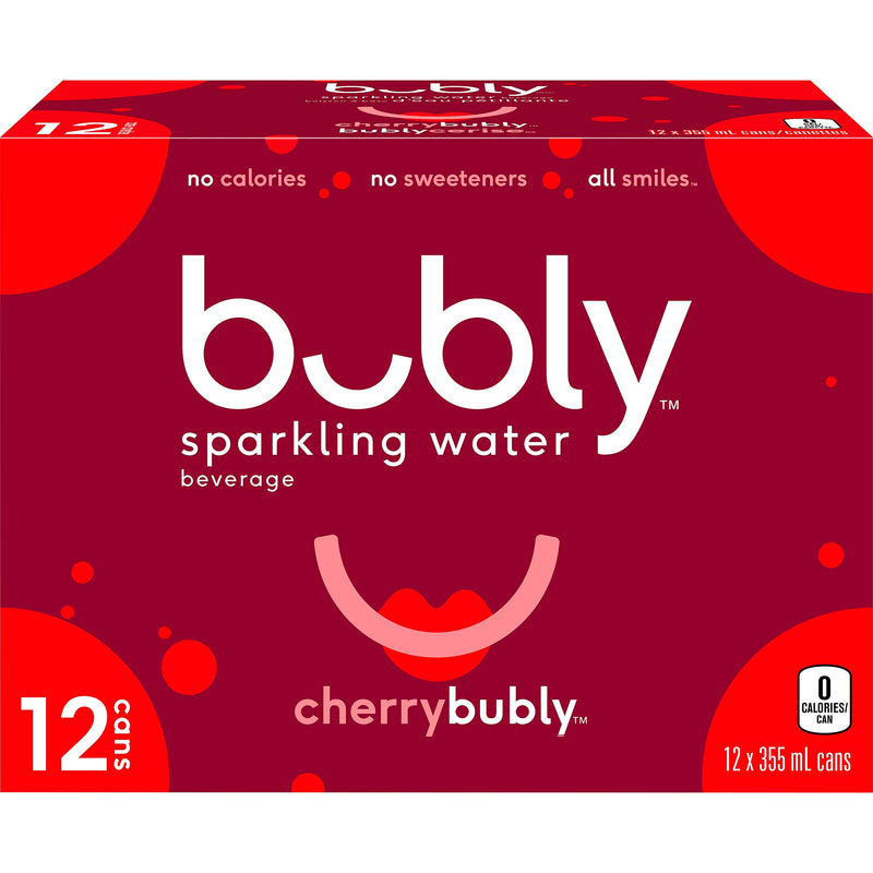 Bubly Sparkling Water Cherry 355ml - (Case of 12)