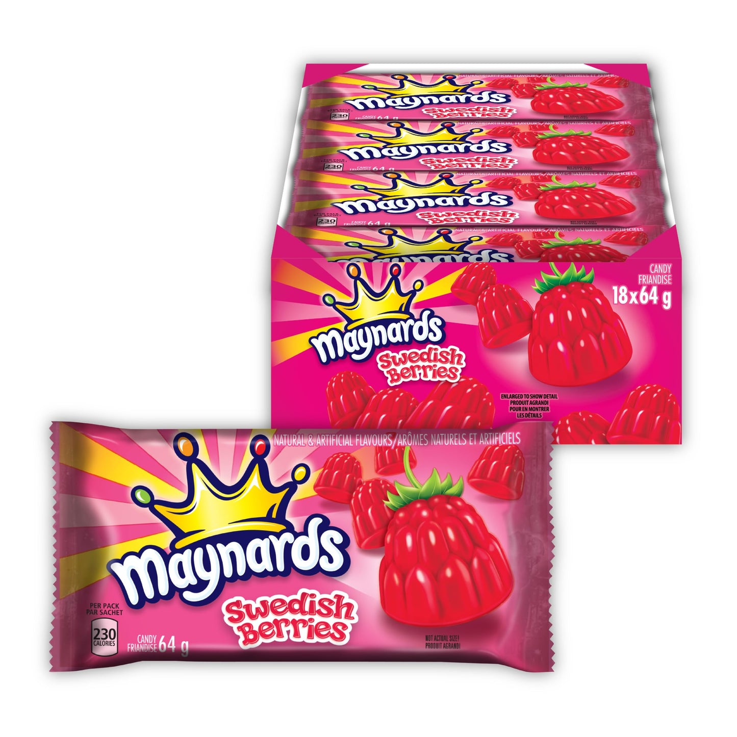 Maynard’s Swedish Berries 64g - 18ct