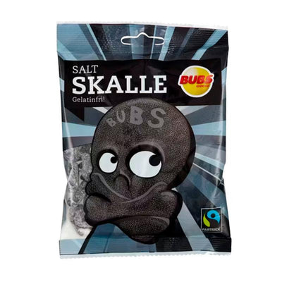 Bubs Salty Licorice Skull Candy - Case of 12