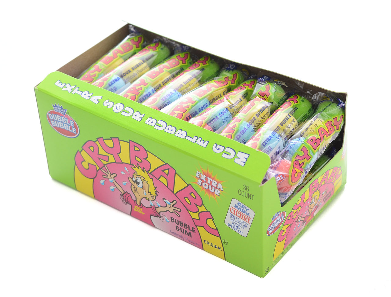 Cry Baby Extra Sour 6 Piece Assorted Gum (Case of 36)