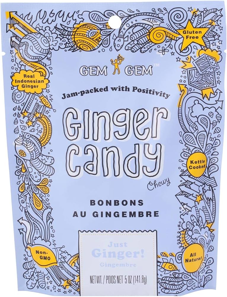 Gem Gem Just Ginger Candy - Case of 12