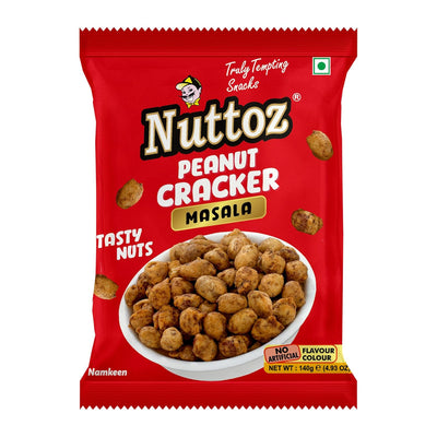 Nuttoz Peanut Cracker Masala 140g - Case of 8