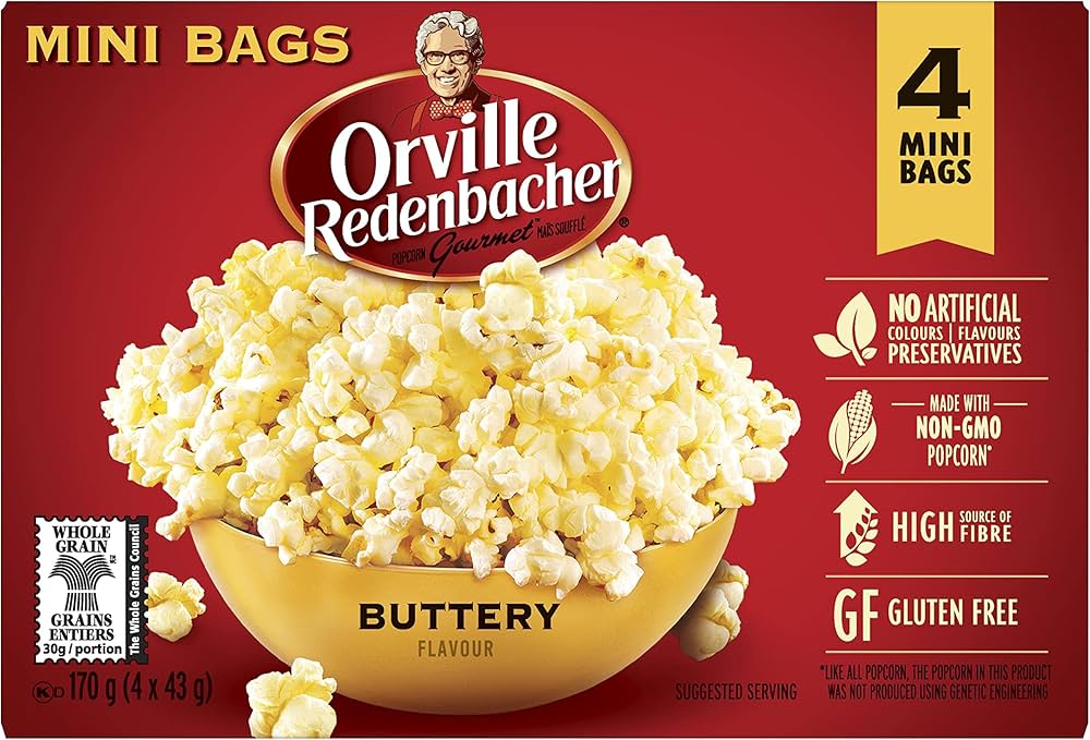 Orville Redenbacher Buttery Popcorn 4 Mini Bags