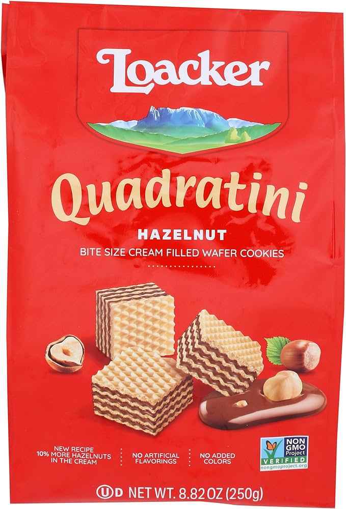 Loacker Hazelnut Bite Size Wafers 250G