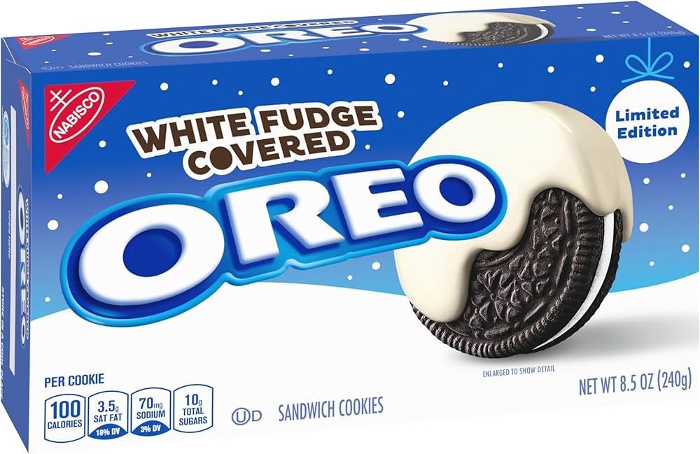 Oreo White Fudge Covered Cookies 240g (12ct)