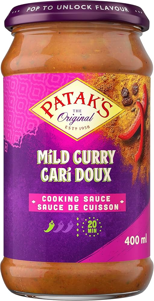 Patak’s Mild Curry Cooking Sauce 400ml - Case of 6