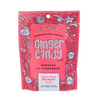 Gem Gem Ginger More Mango Candy - Case of 12