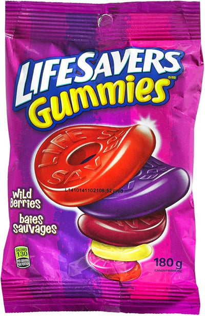 Lifesavers Gummies Wildberry Peg 180g (Case of 12)