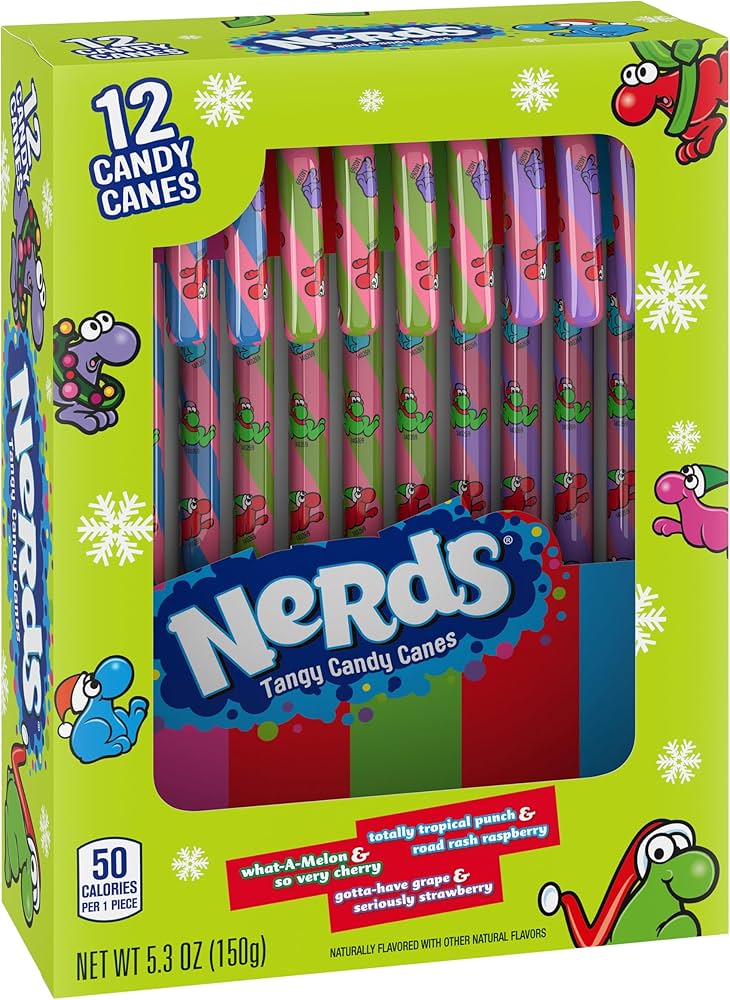 Nerds Candy Canes 12ct - Case of 12