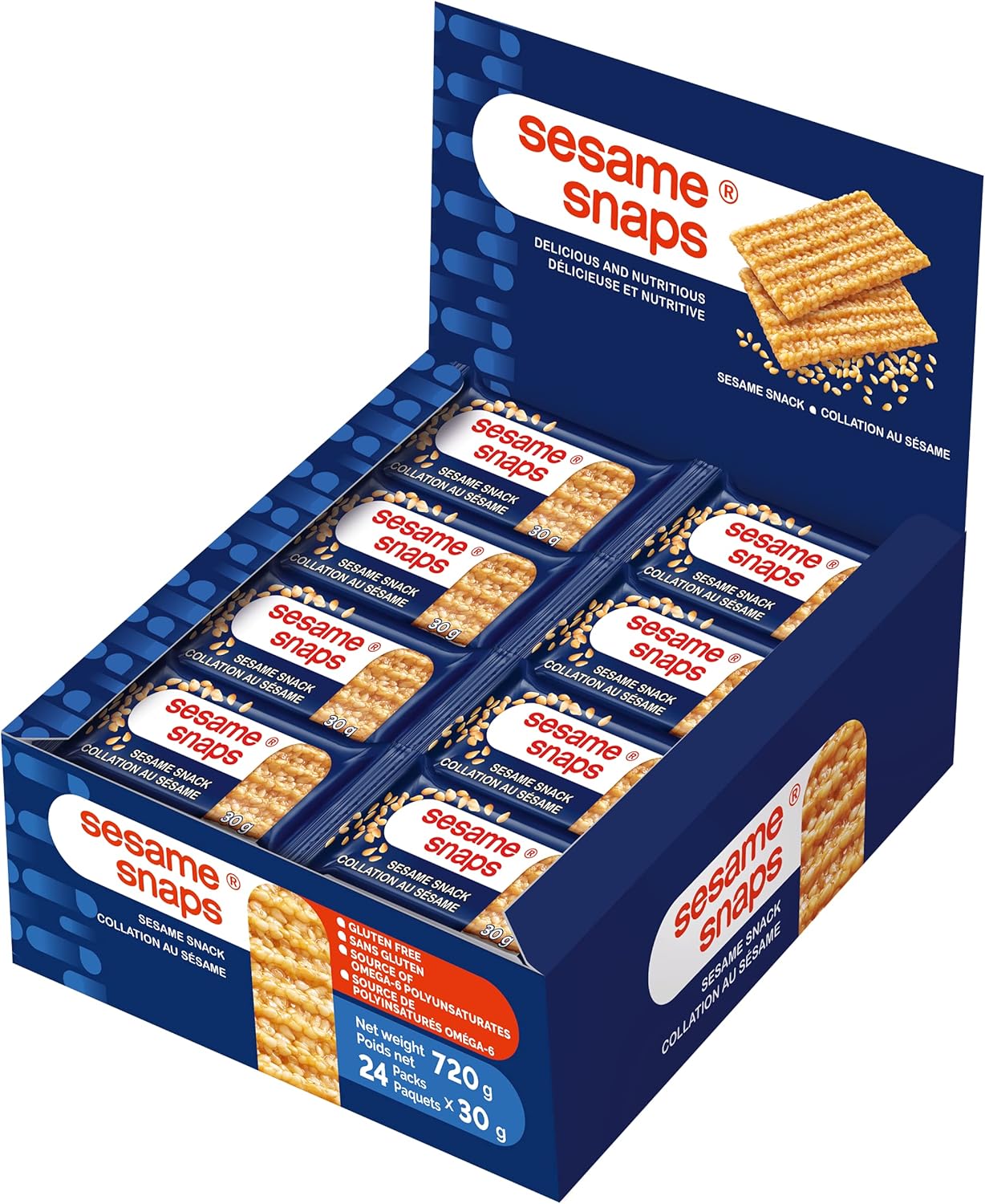 Sesame Snaps Sesame Snack 30g - 24ct