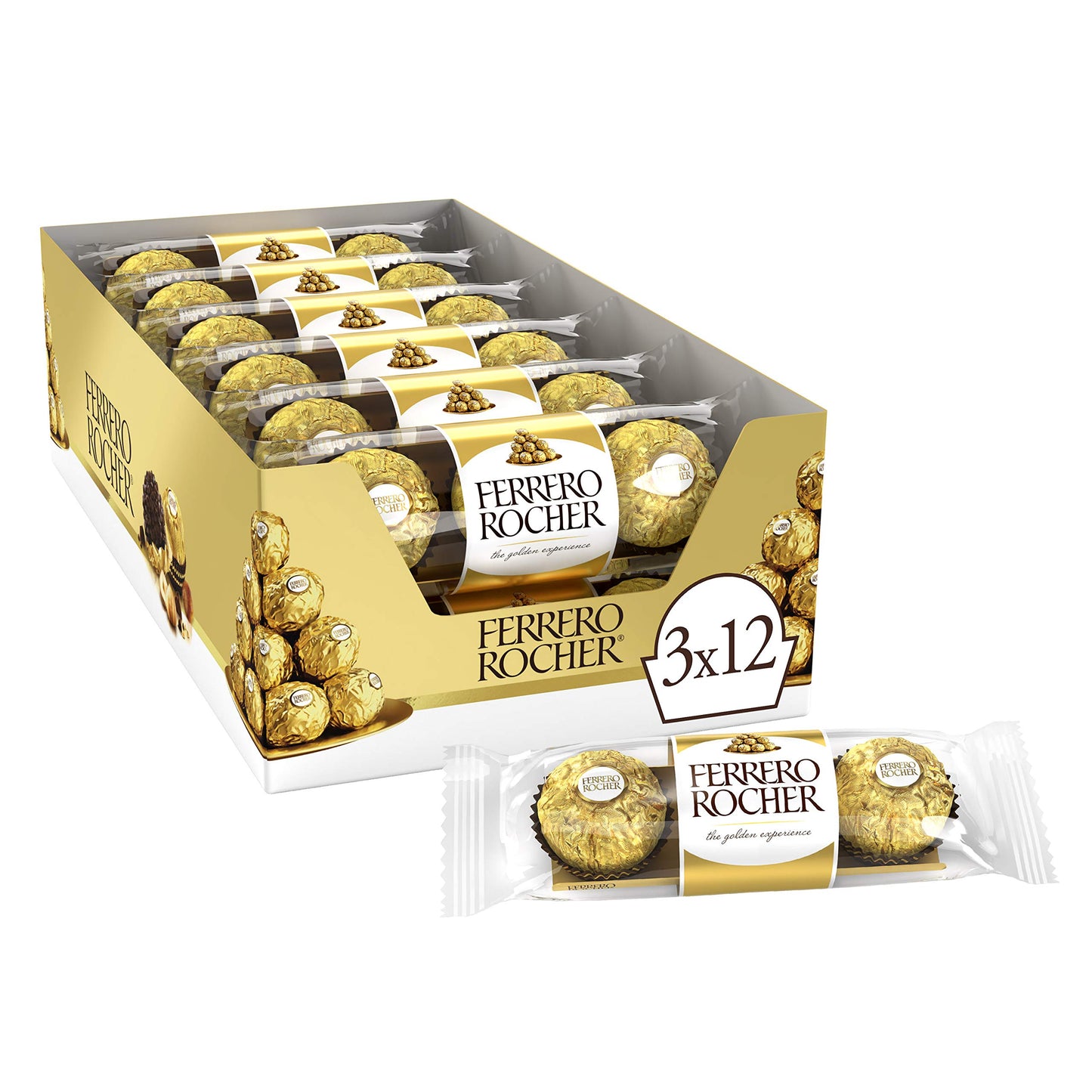 Ferrero Rocher Fine Hazelnut Chocolates 37.5g - 12ct