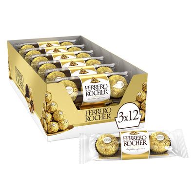 Ferrero Rocher Fine Hazelnut Chocolates 37.5g - 12ct