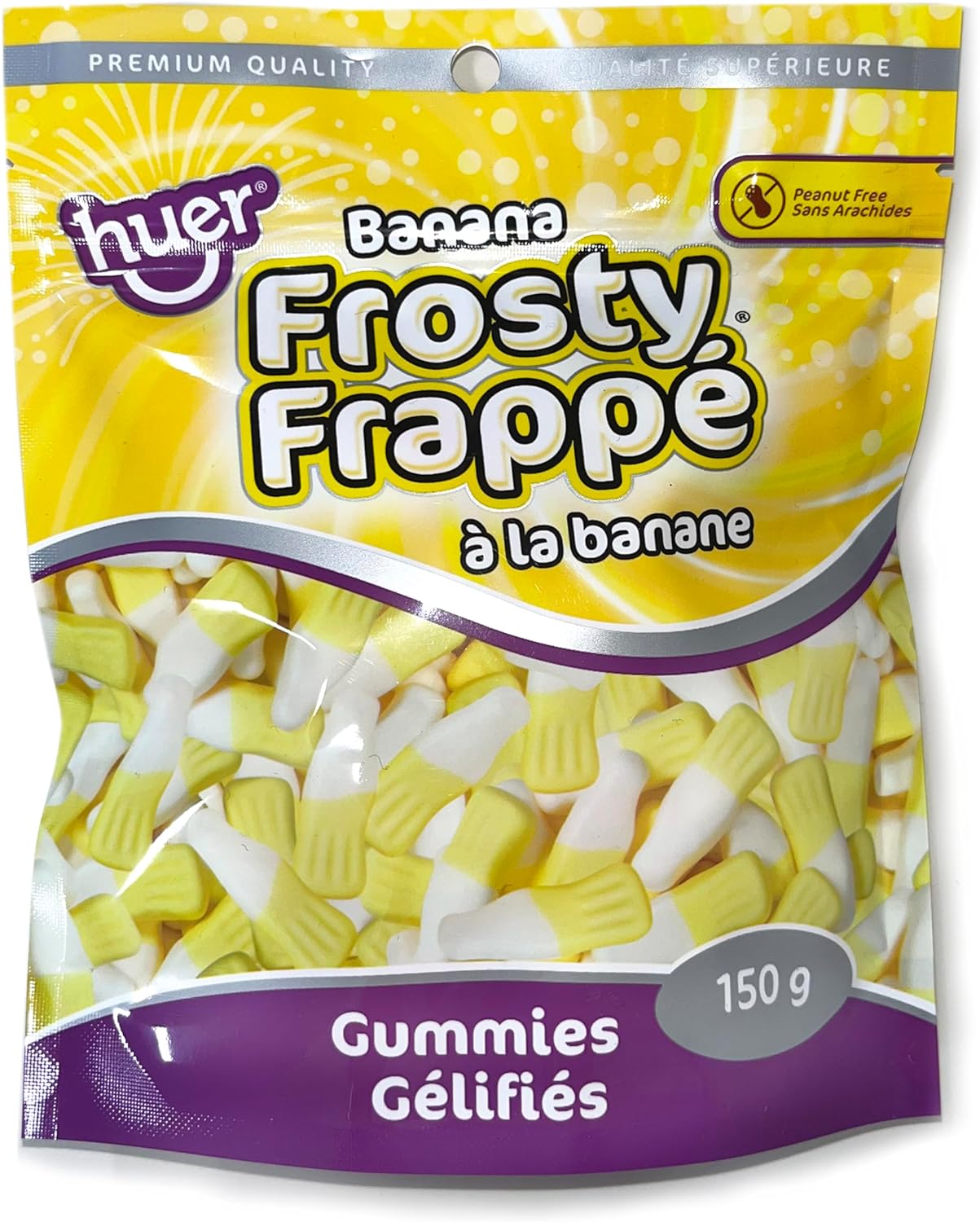 Huer Frosty Banana Gummies 150g (Case of 12)