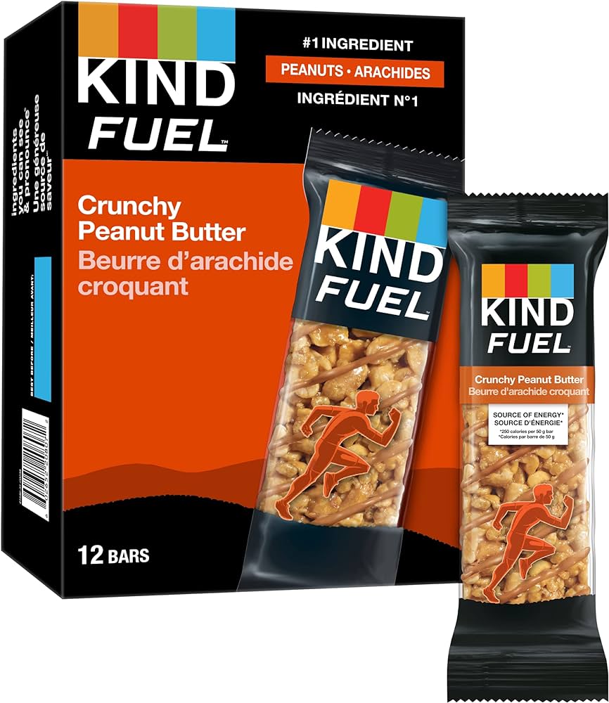 Kind Fuel Crunchy Peanut Butter Bars 50g - 12ct