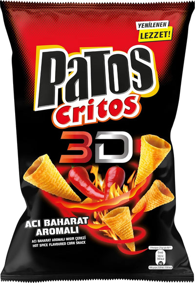 Patos Critos Hot Spice 115g - Case of 24 (Turkey)