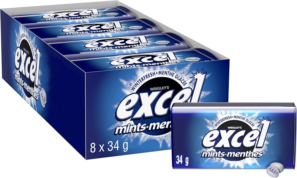 Excel Mints Winterfresh Gum 34g  - 8ct