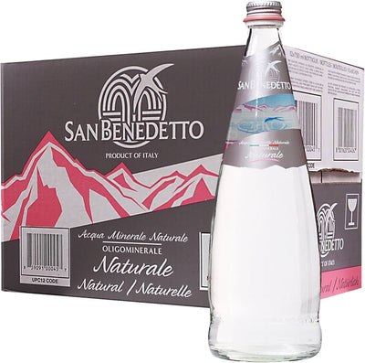 San Benedetto Natural Water Glass 750ml (12 Pack)