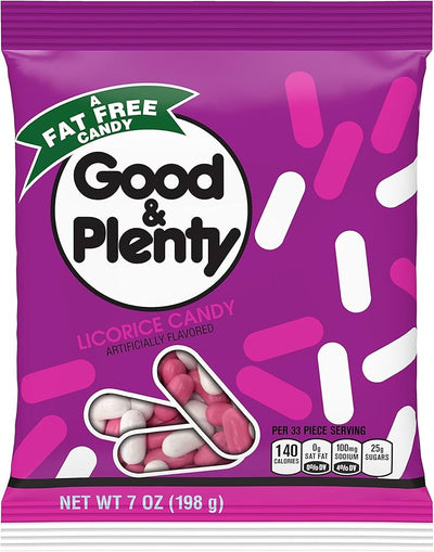 Good & Plenty Licorice Candy Bag 198g - Case of 12