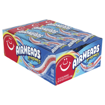 Airheads Xtremes Sour Belts Bluest Raspberry 57g (Case of 18)