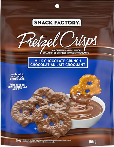 Pretzel Crisps Milk Chocolate Crunch - Case of 12