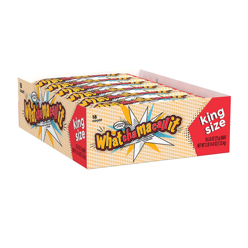 Whatchamacallit Chocolate King Size Bar 73g - 18ct