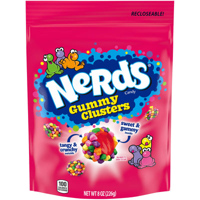 Nerds Gummy Clusters Peg Bag 8oz (226g) - Case of 12