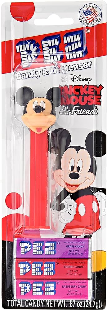 Pez Assorted Micky Mouse 49.3G - Case of 12