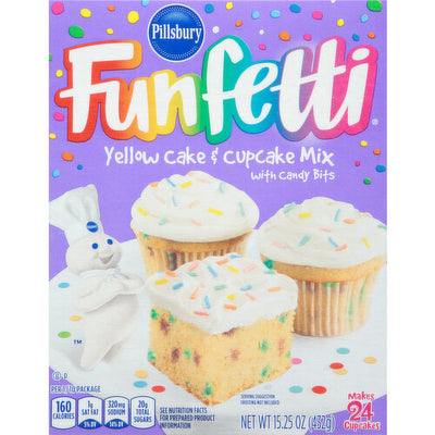 Funfetti Yellow Cake & Cupcake Mix - Case of 12