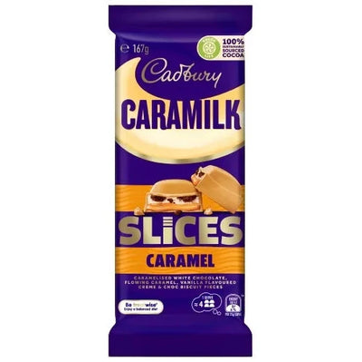 Cadbury Caramilk Slices Caramel 167g - Case of 16 - Australia