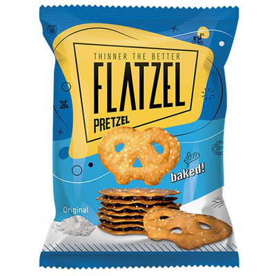 Flatzel Baked Pretzel Original Sesame - Case of 24