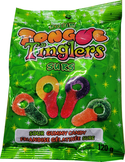 Gummy Zone Sour Tongue Tinglers Gummy Candy (Case of 24)