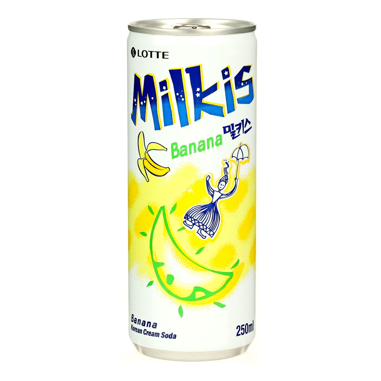 Lotte Milkis Banana 250ml - (6 Pack) - Korea