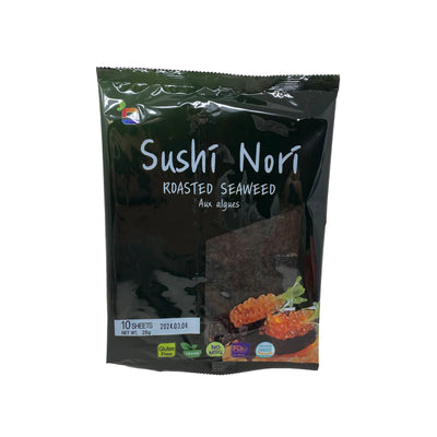 Gim Sushi Nori Roasted Seaweed 10 Sheets 28g (Case of 50) - Korea