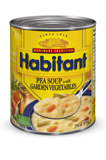 Habitant Pea Soup with Garden Vegetables 796ml - Case of 12