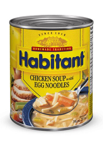 Habitant Chicken Soup with Egg Noodles Soup 796ml - Case of 12