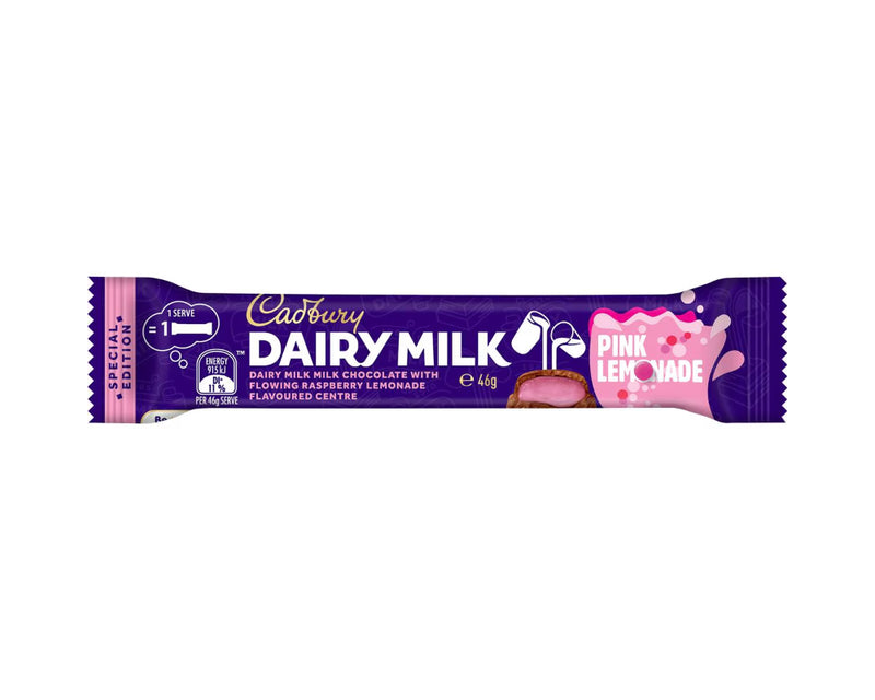 Cadbury Dairy Milk Pink Lemonade 46g - 48ct - Australia